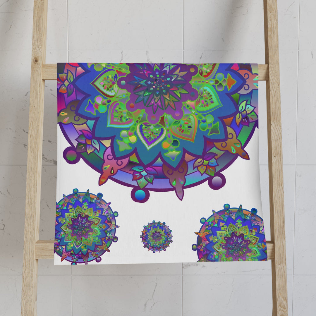 Colorful Mandala Hand Towel Home Decor - Blululi