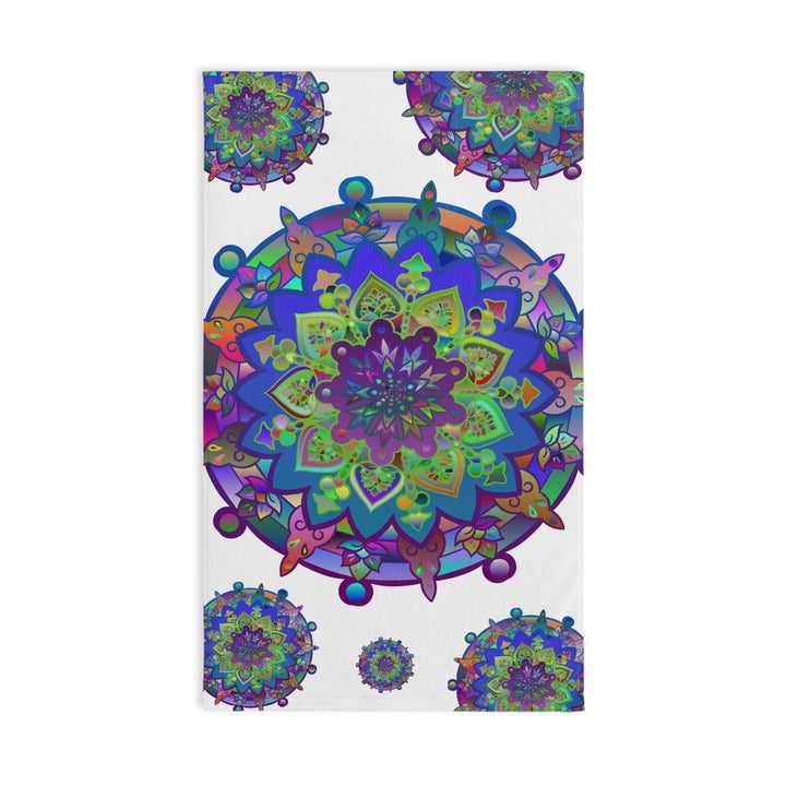 Colorful Mandala Hand Towel Home Decor - Blululi