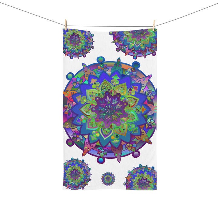 Colorful Mandala Hand Towel Home Decor - Blululi