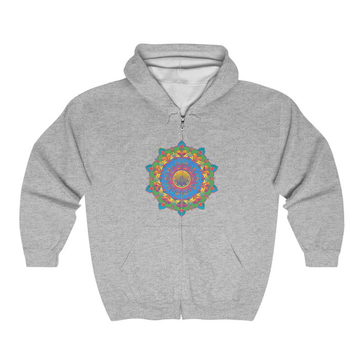 Colorful Mandala Hoodie - Intricate Design Hoodie - Blululi