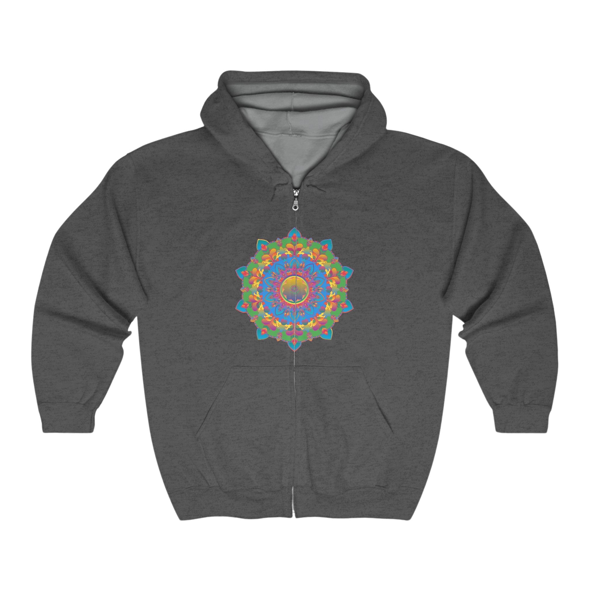 Colorful Mandala Hoodie - Intricate Design Hoodie - Blululi