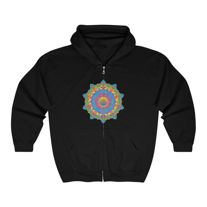 Colorful Mandala Hoodie - Intricate Design Hoodie - Blululi