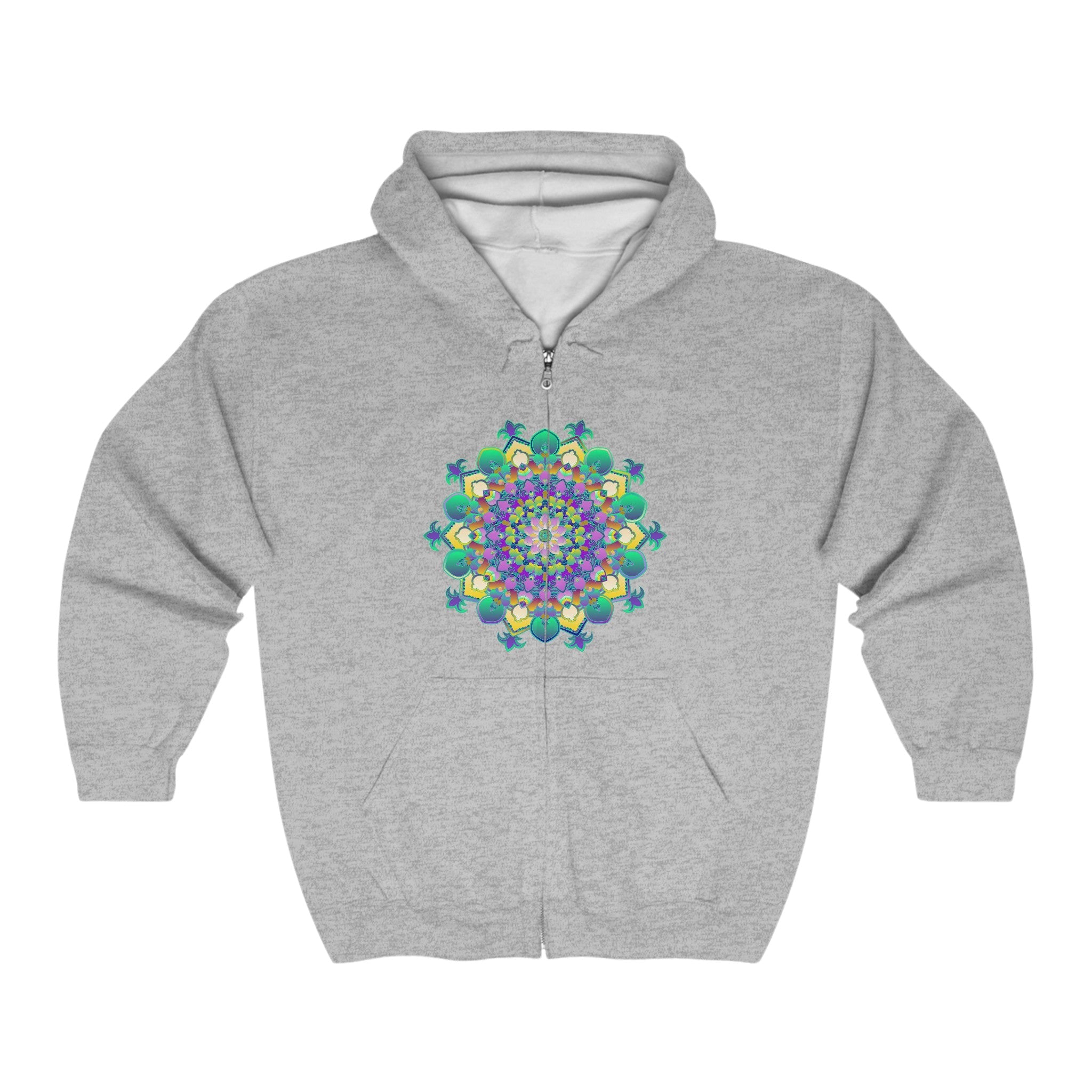 Colorful Mandala Hoodie - Meditation & Relaxation Hoodie - Blululi