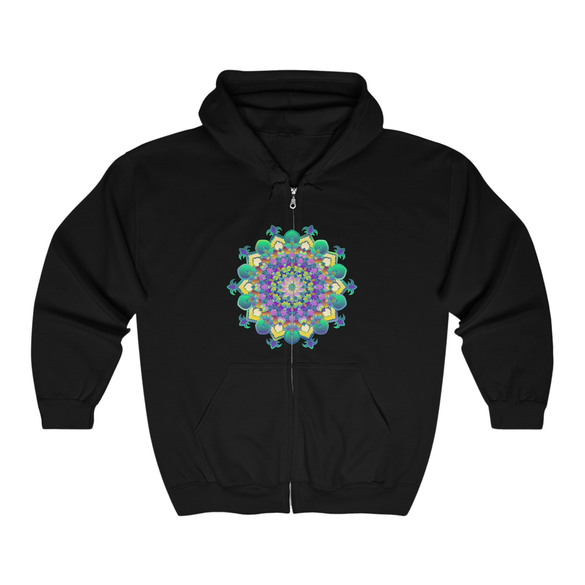 Colorful Mandala Hoodie - Meditation & Relaxation Hoodie - Blululi