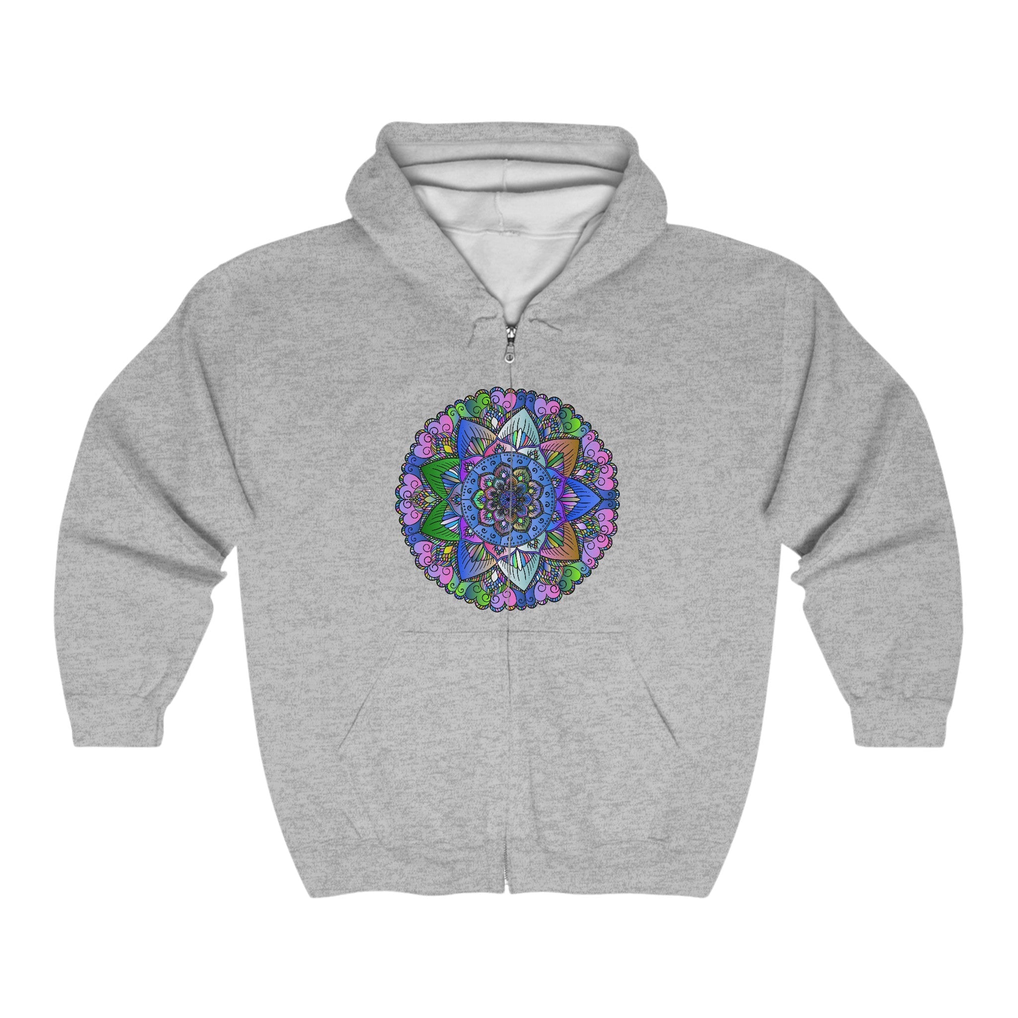 Colorful Mandala Hoodie - Psychedelic Art Hoodie - Blululi