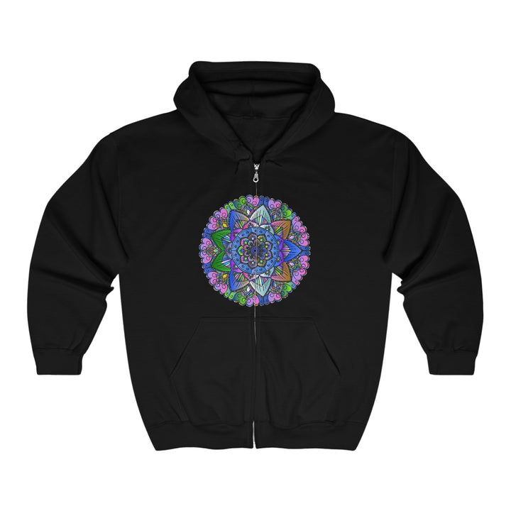 Colorful Mandala Hoodie - Psychedelic Art Hoodie - Blululi