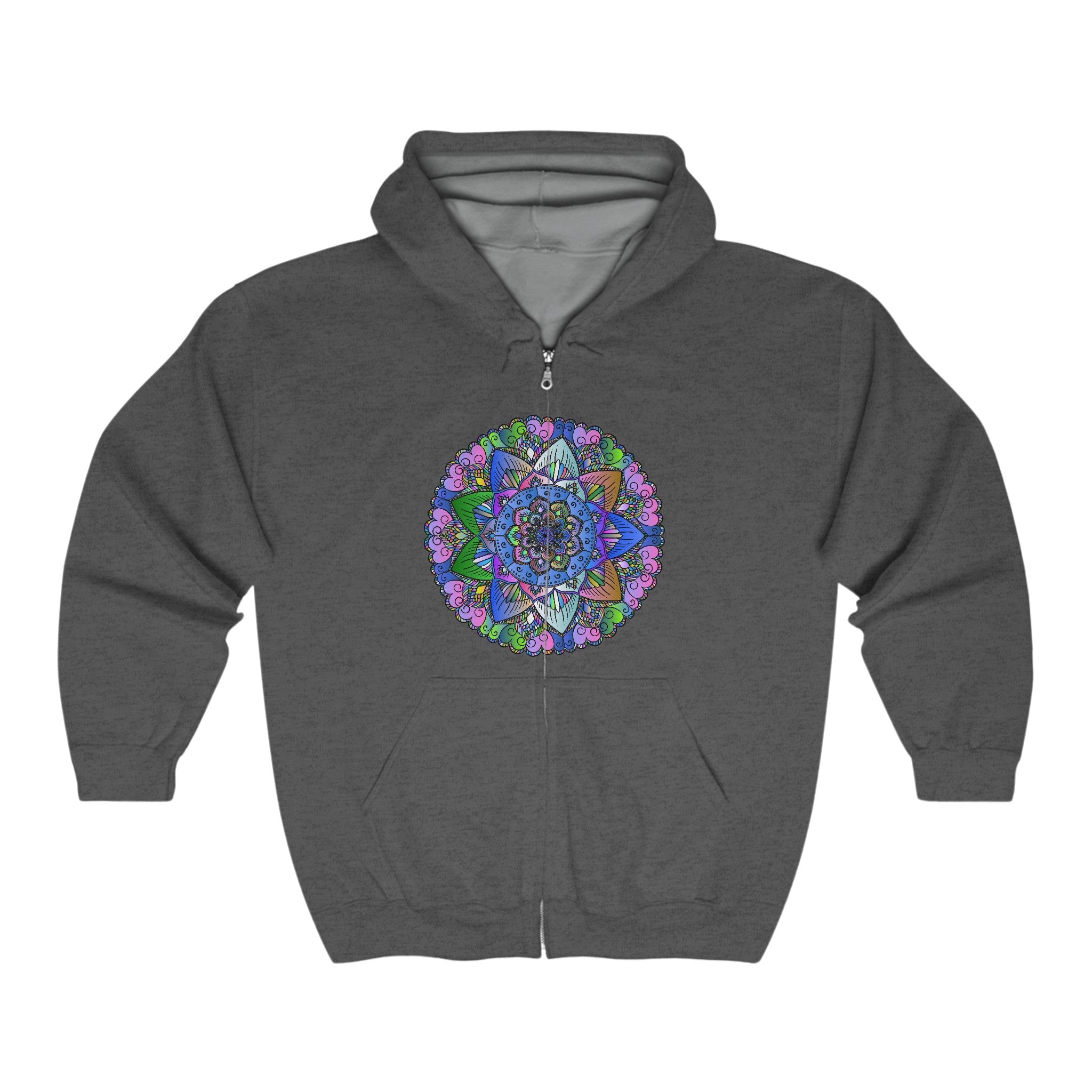 Colorful Mandala Hoodie - Psychedelic Art Hoodie - Blululi