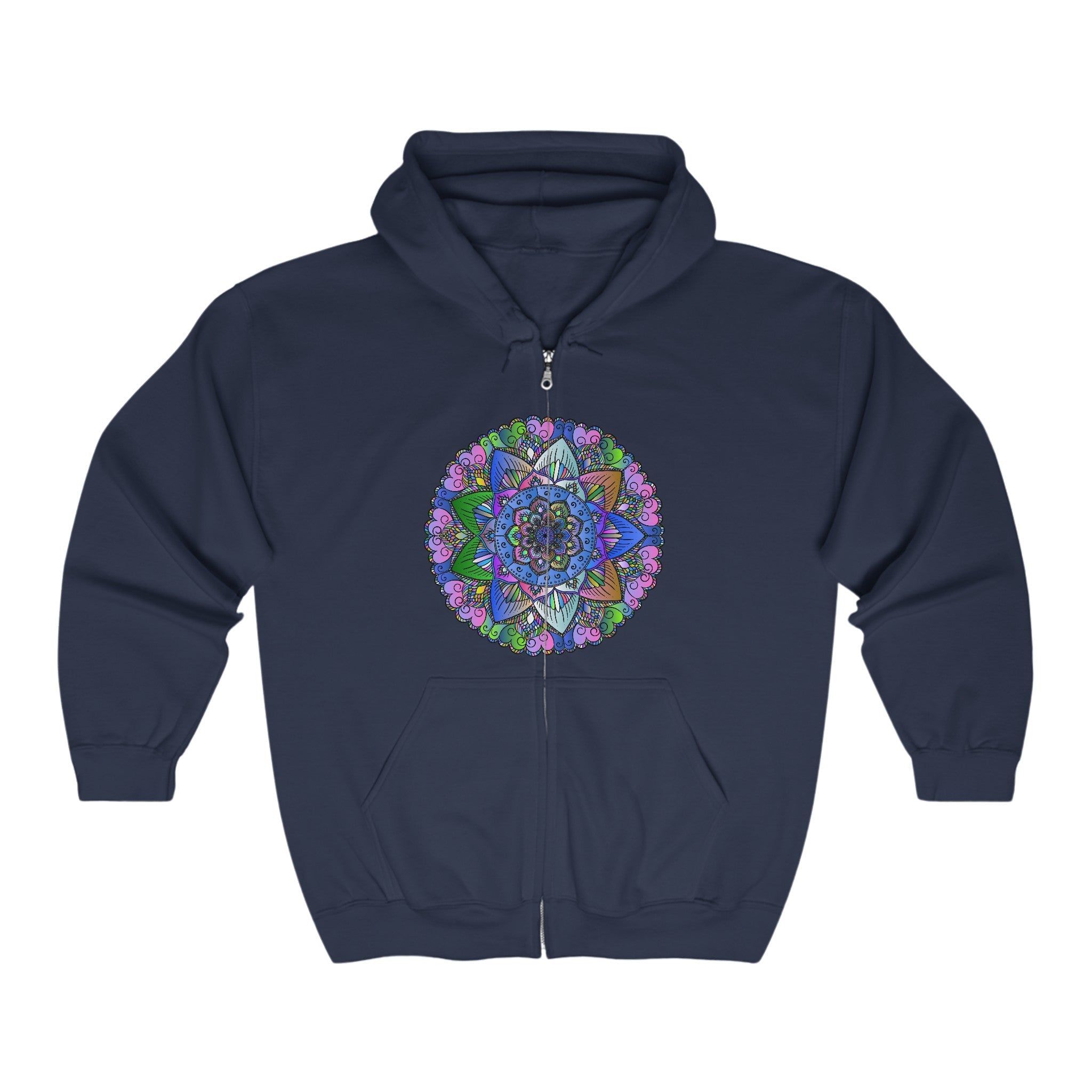 Colorful Mandala Hoodie - Psychedelic Art Hoodie - Blululi