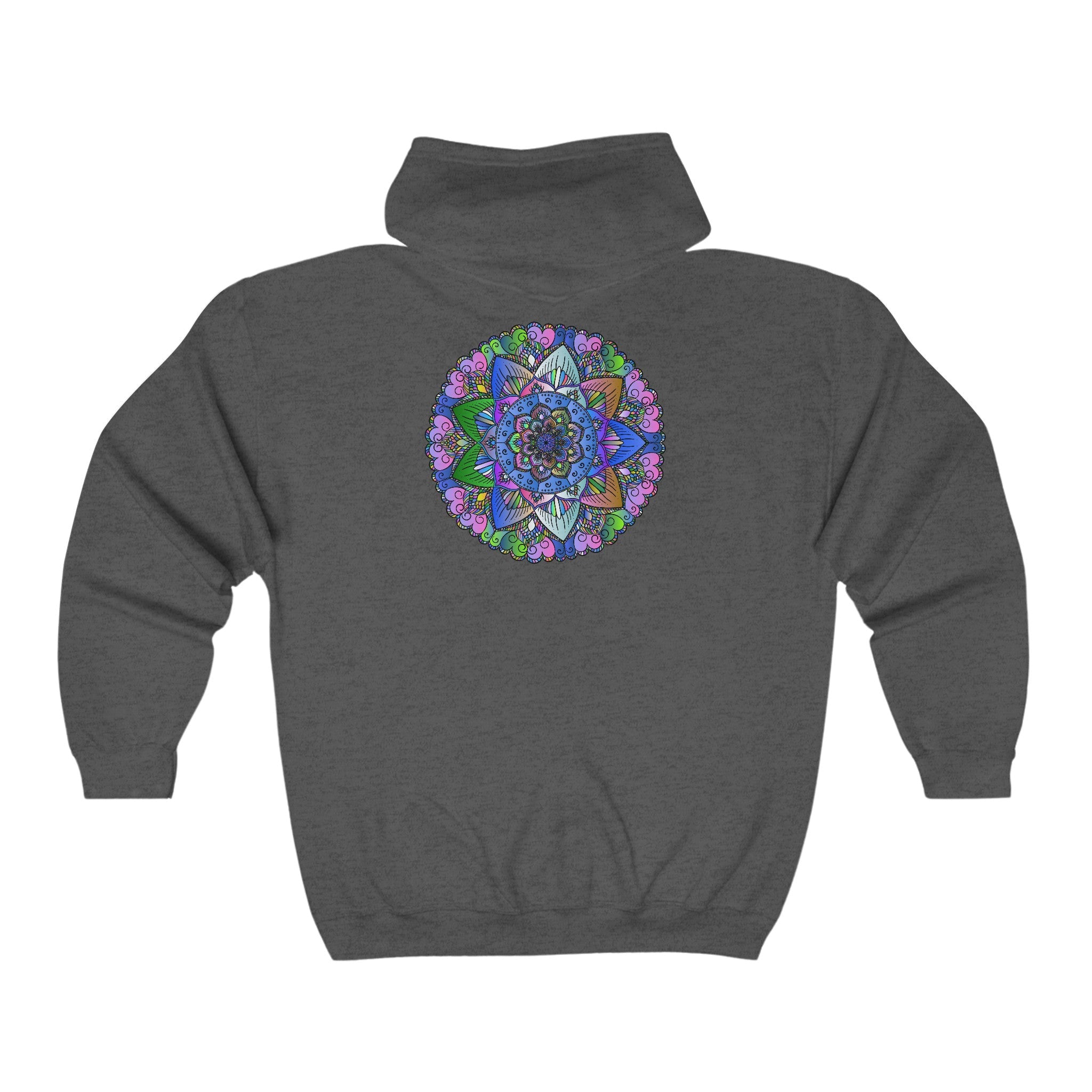 Colorful Mandala Hoodie - Psychedelic Art Hoodie - Blululi