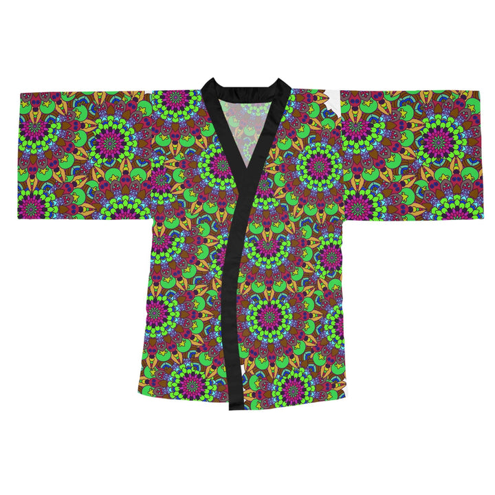 Colorful Mandala Kimono Robe - Bohemian Style All Over Prints - Blululi