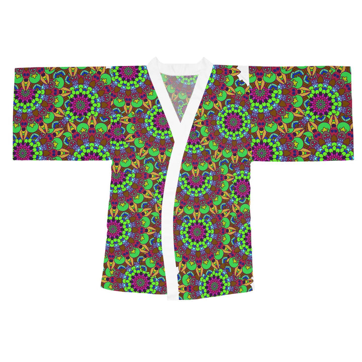 Colorful Mandala Kimono Robe - Bohemian Style All Over Prints - Blululi