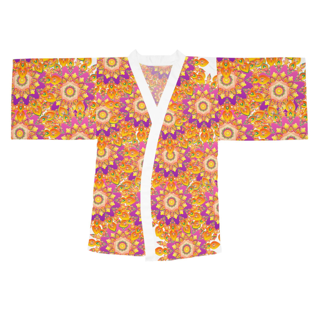 Colorful Mandala Kimono Robe - Hand - Drawn Artwork All Over Prints - Blululi