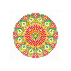 Colorful Mandala Poster - Abstract Art Print Poster - Blululi