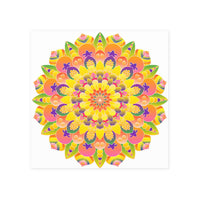 Colorful Mandala Poster - Abstract Art Print Poster - Blululi