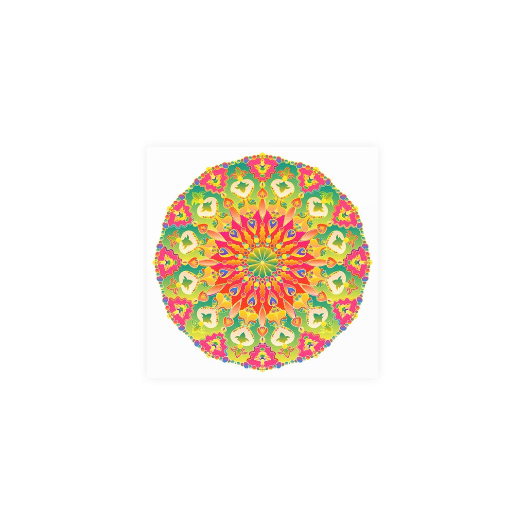 Colorful Mandala Poster - Abstract Art Print Poster - Blululi