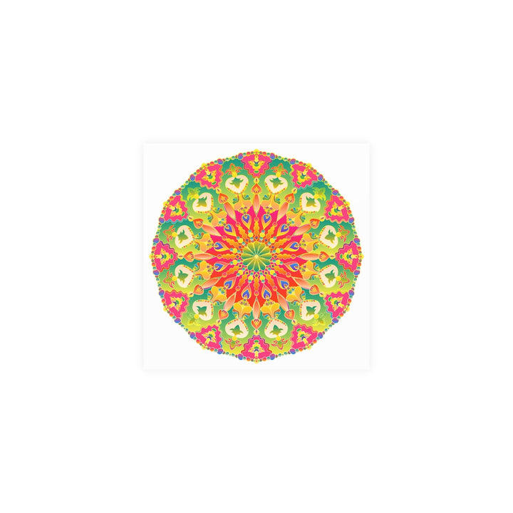 Colorful Mandala Poster - Abstract Art Print Poster - Blululi