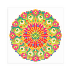 Colorful Mandala Poster - Abstract Art Print Poster - Blululi
