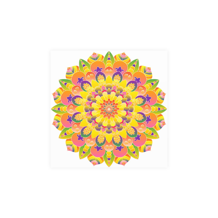 Colorful Mandala Poster - Abstract Art Print Poster - Blululi