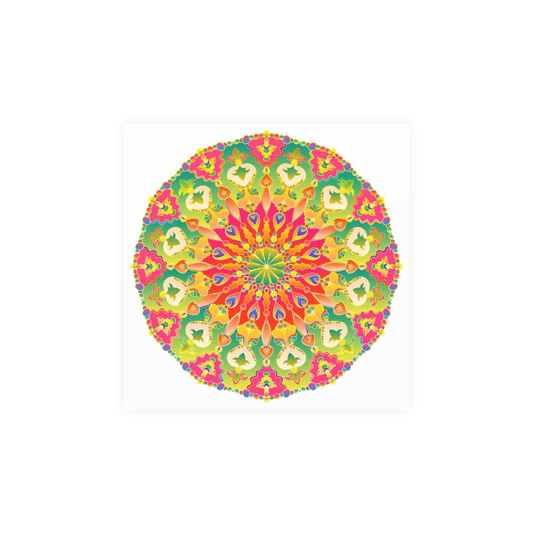 Colorful Mandala Poster - Abstract Art Print Poster - Blululi