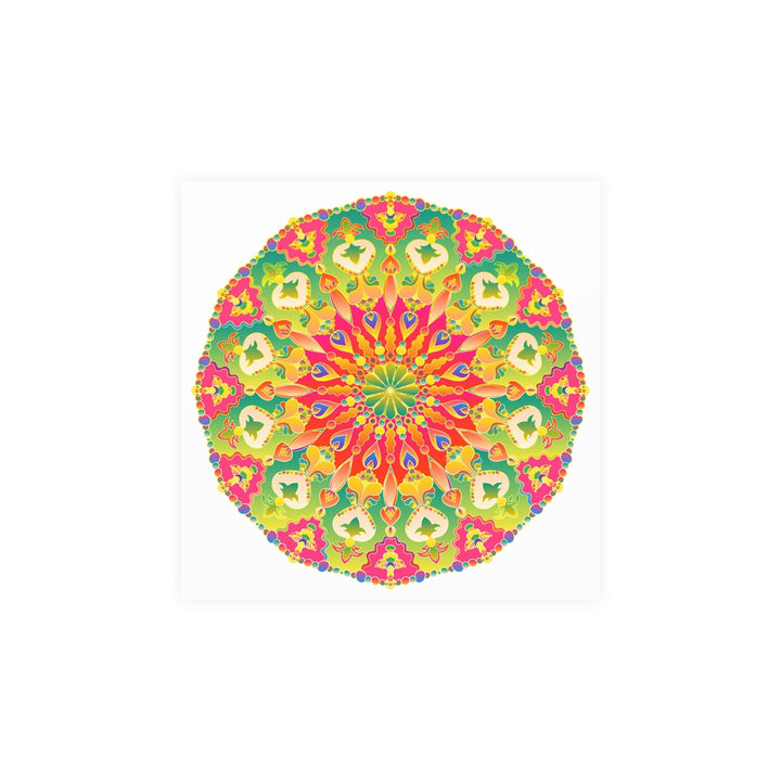 Colorful Mandala Poster - Abstract Art Print Poster - Blululi