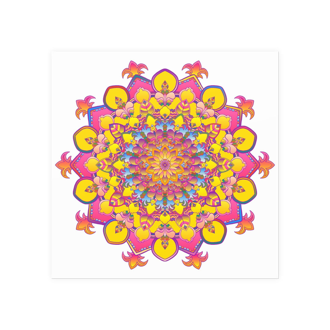 Colorful Mandala Poster - Intricate Art Print Poster - Blululi