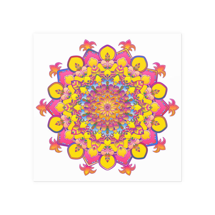 Colorful Mandala Poster - Intricate Art Print Poster - Blululi