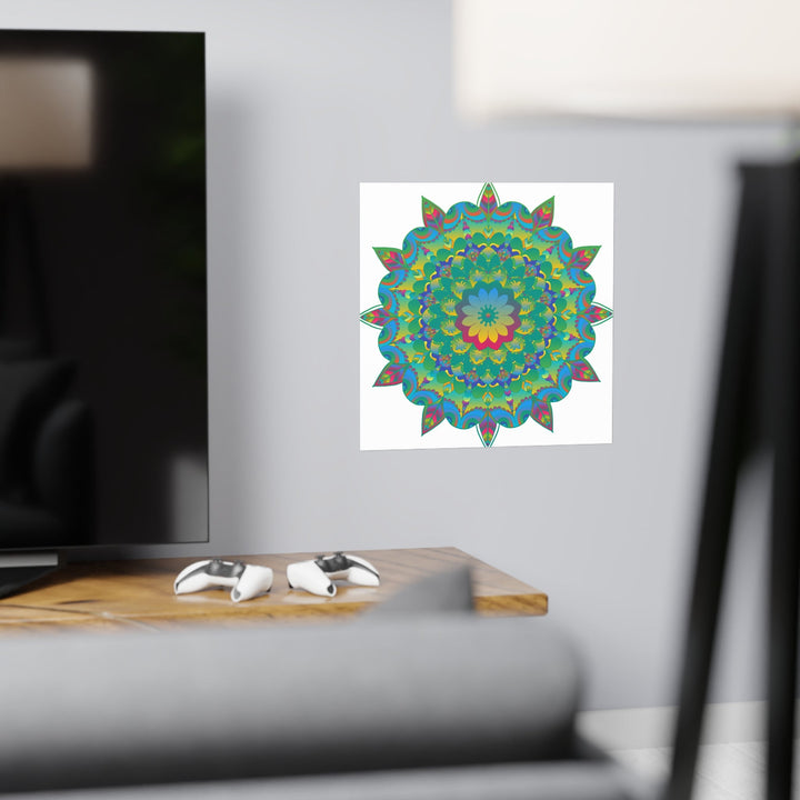 Colorful Mandala Poster - Intricate Art Print Poster - Blululi