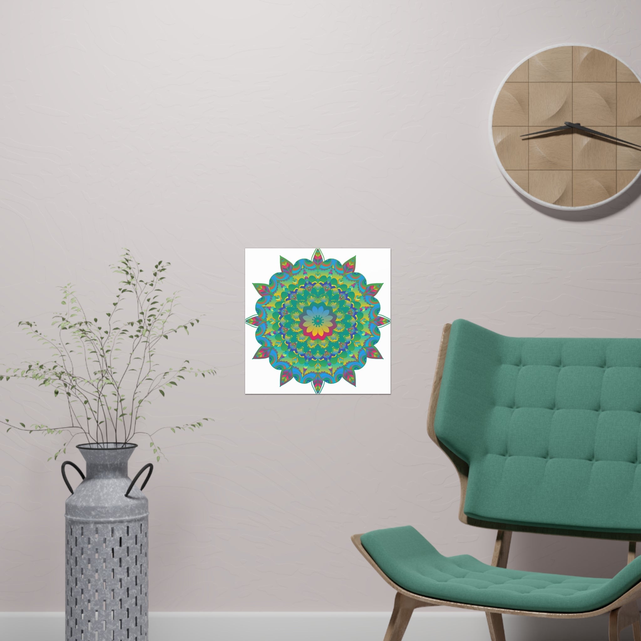 Colorful Mandala Poster - Intricate Art Print Poster - Blululi