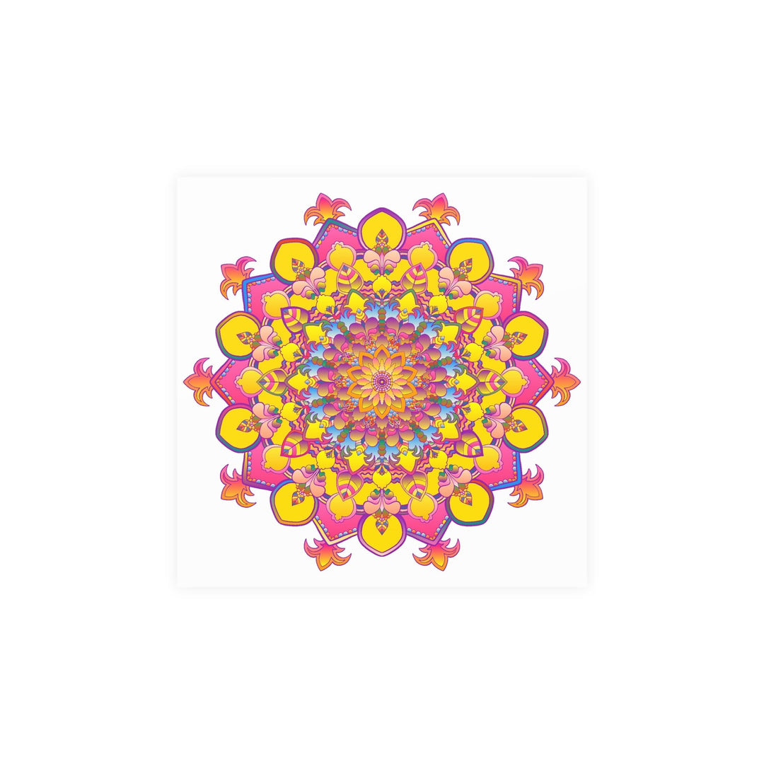 Colorful Mandala Poster - Intricate Art Print Poster - Blululi