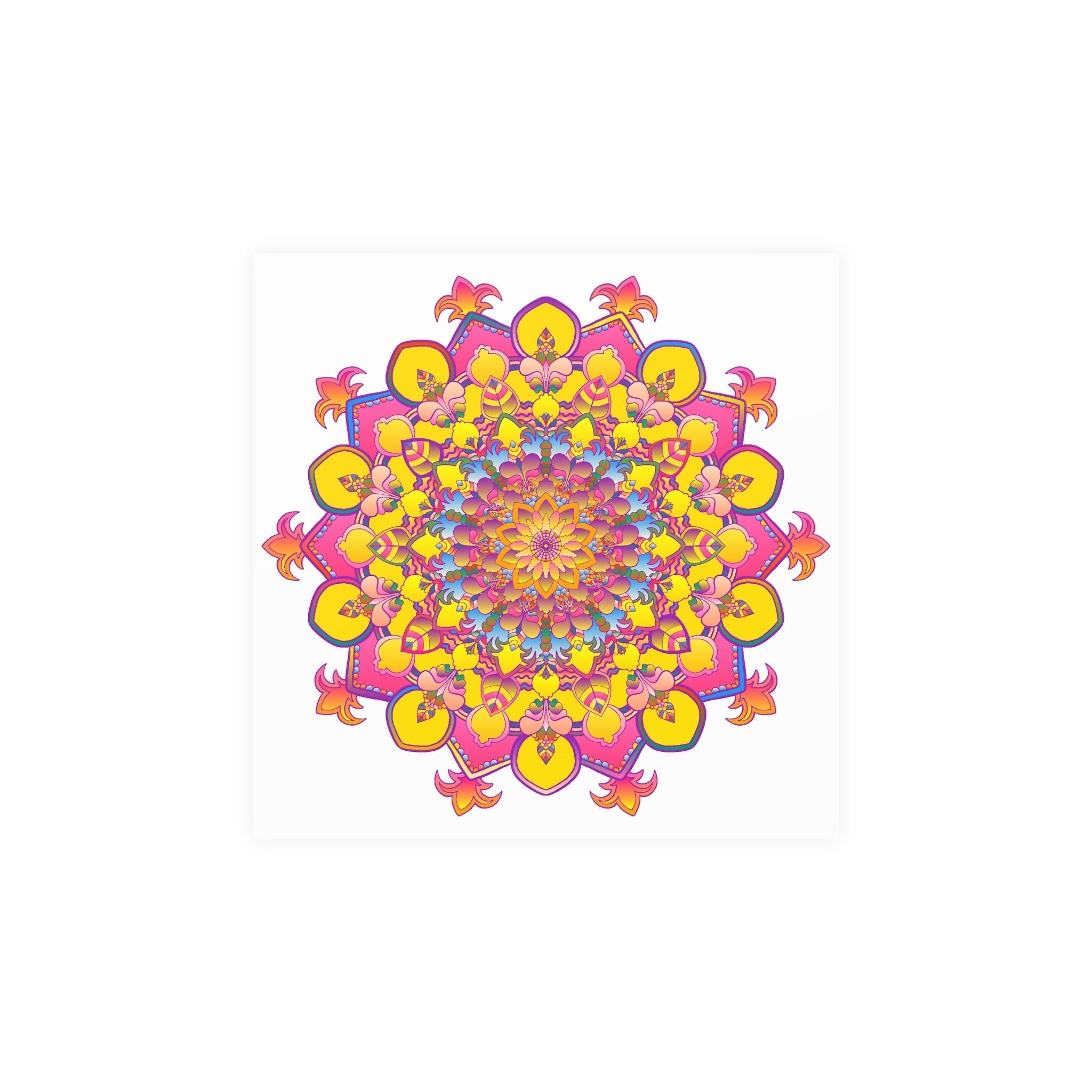 Colorful Mandala Poster - Intricate Art Print Poster - Blululi