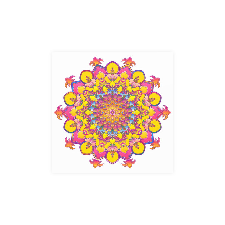 Colorful Mandala Poster - Intricate Art Print Poster - Blululi