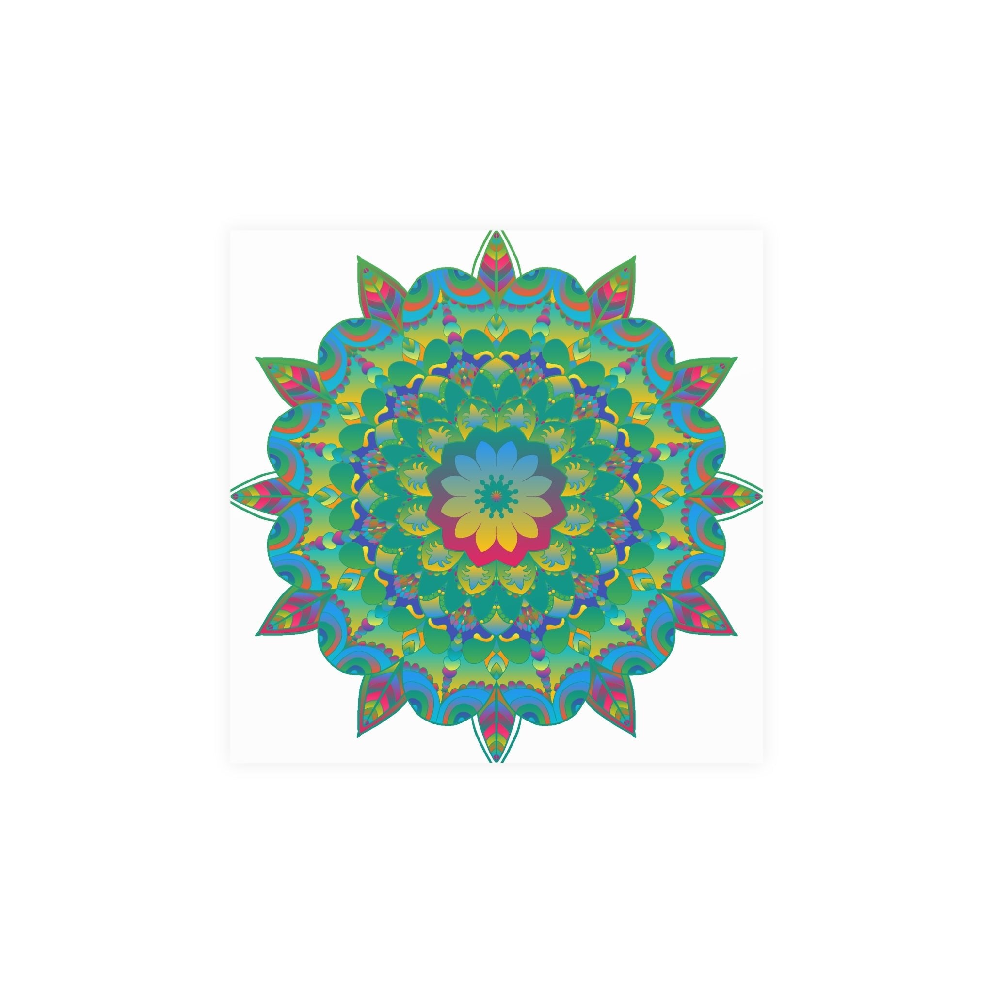 Colorful Mandala Poster - Intricate Art Print Poster - Blululi