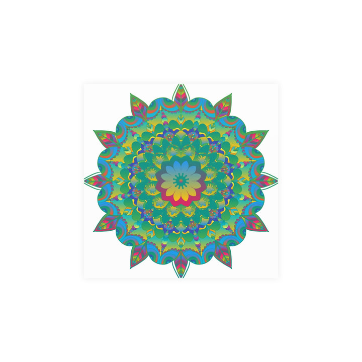 Colorful Mandala Poster - Intricate Art Print Poster - Blululi