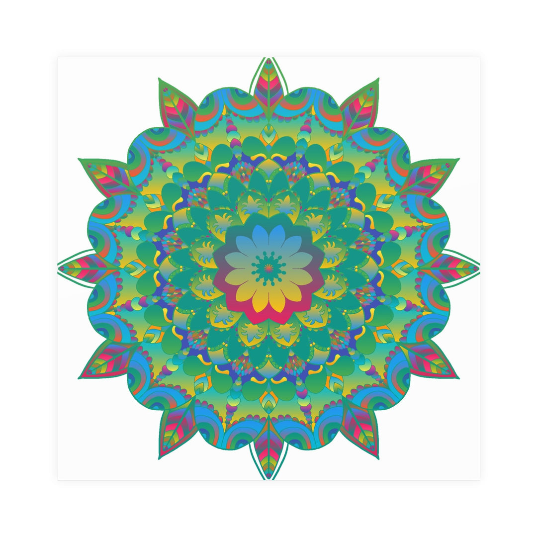 Colorful Mandala Poster - Intricate Art Print Poster - Blululi