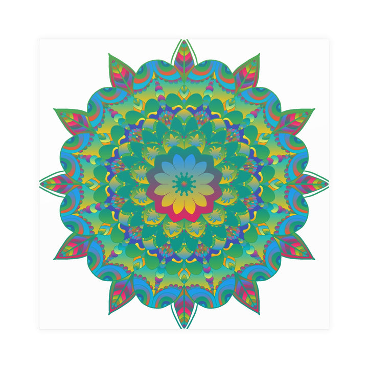 Colorful Mandala Poster - Intricate Art Print Poster - Blululi