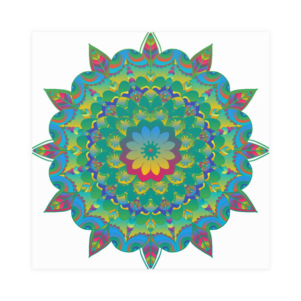 Colorful Mandala Poster - Intricate Art Print Poster - Blululi