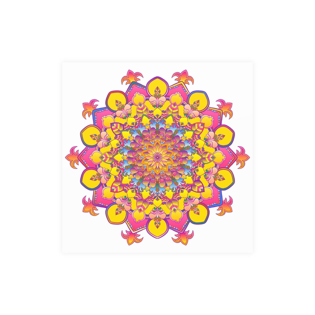 Colorful Mandala Poster - Intricate Art Print Poster - Blululi