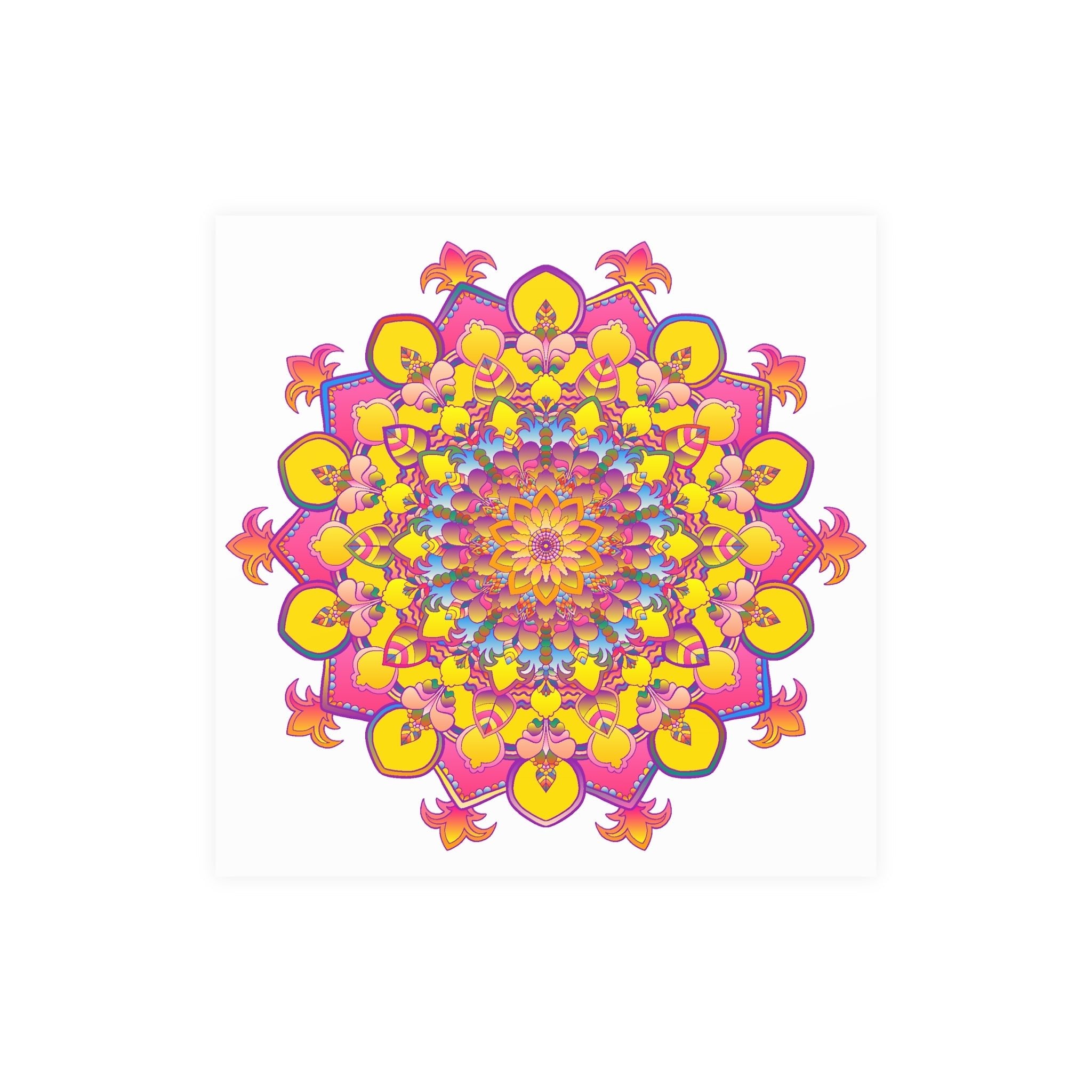 Colorful Mandala Poster - Intricate Art Print Poster - Blululi