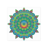 Colorful Mandala Poster - Intricate Art Print Poster - Blululi