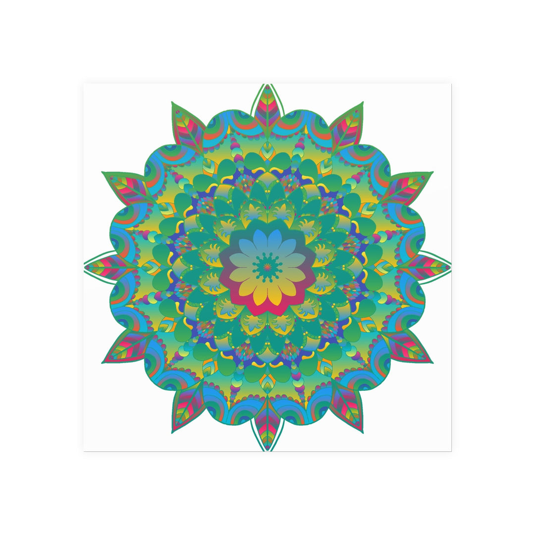 Colorful Mandala Poster - Intricate Art Print Poster - Blululi