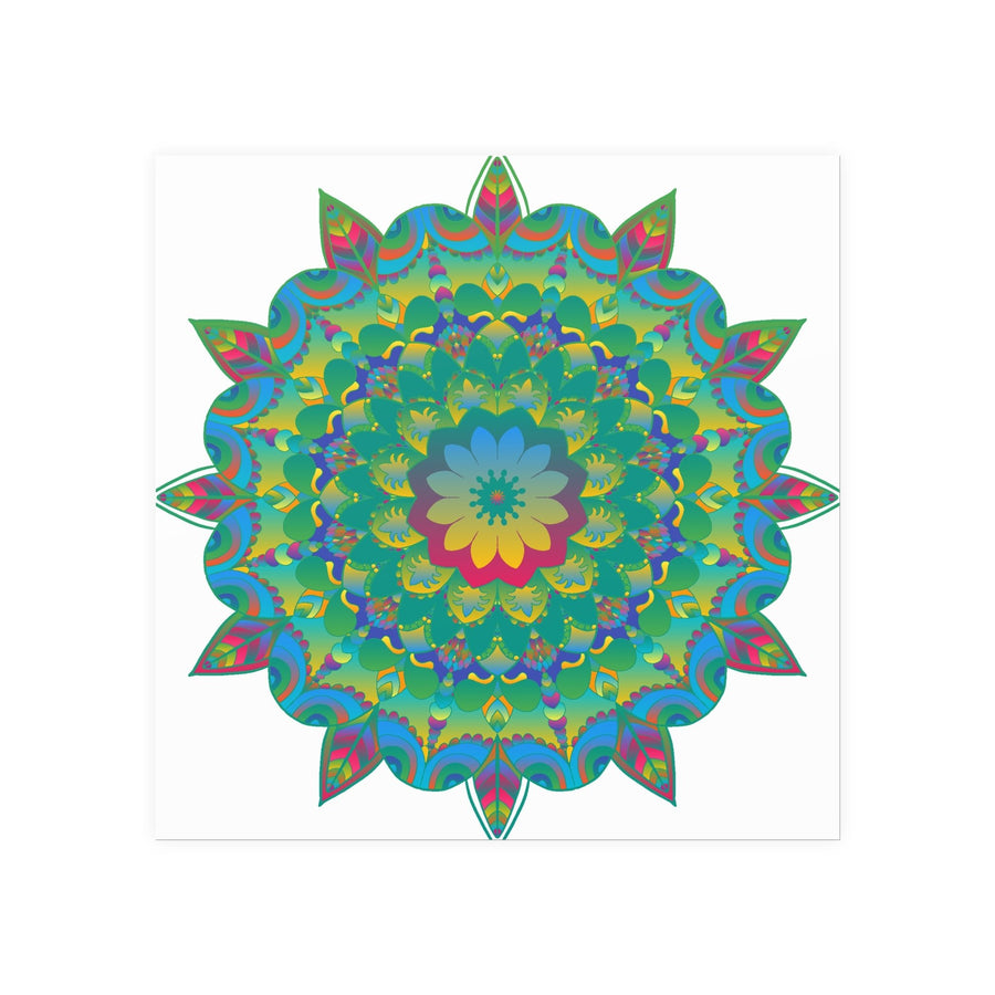 Colorful Mandala Poster - Intricate Art Print Poster - Blululi