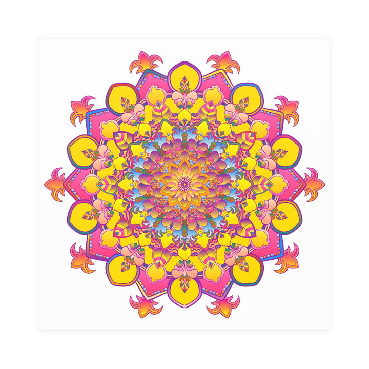 Colorful Mandala Poster - Intricate Art Print Poster - Blululi