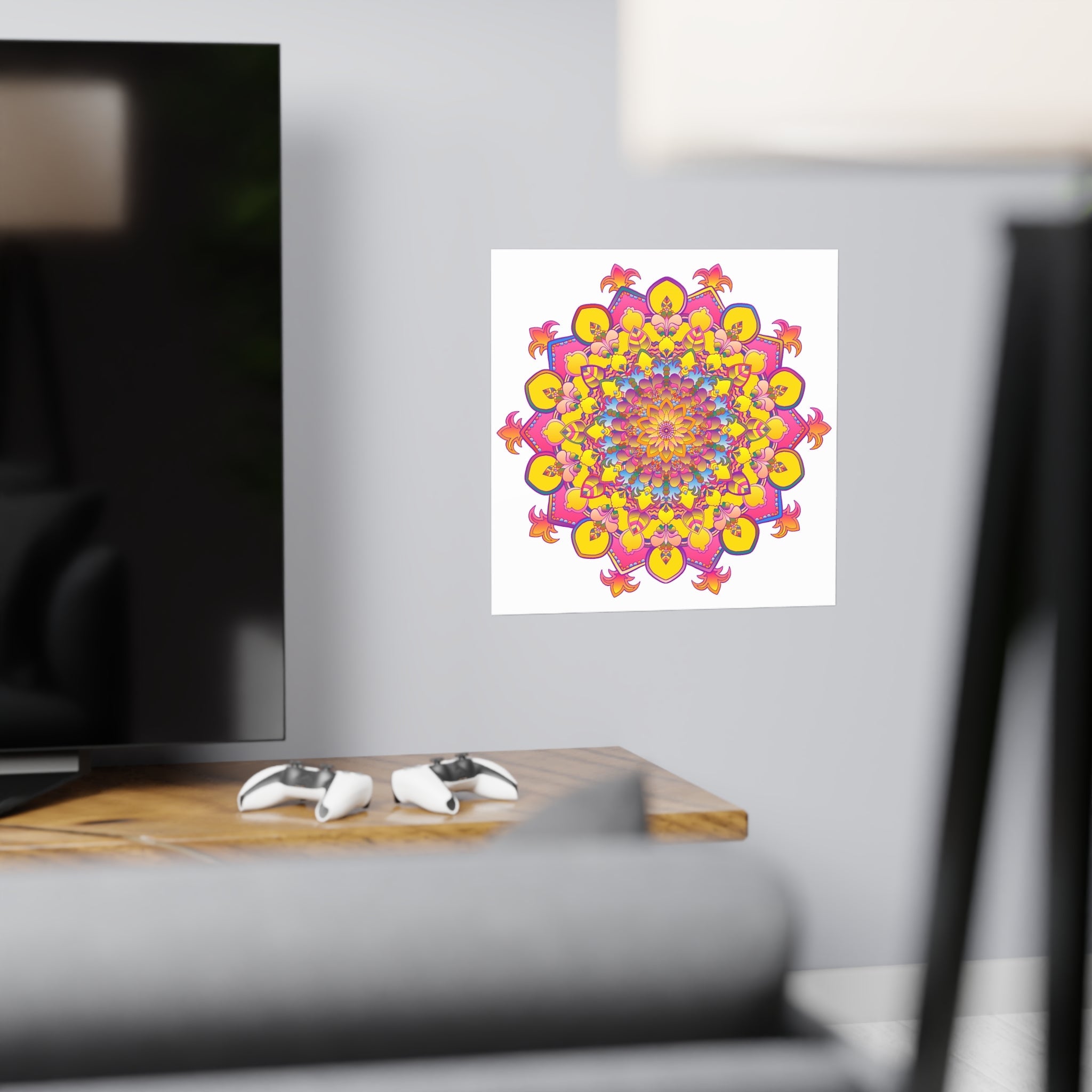 Colorful Mandala Poster - Intricate Art Print Poster - Blululi