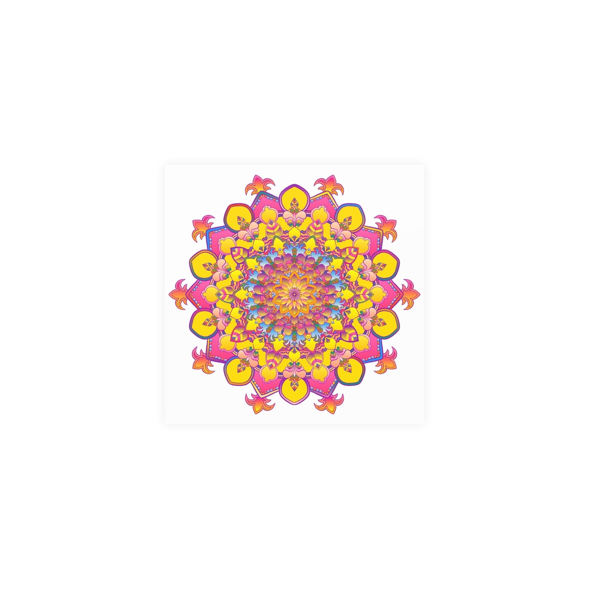 Colorful Mandala Poster - Intricate Art Print Poster - Blululi