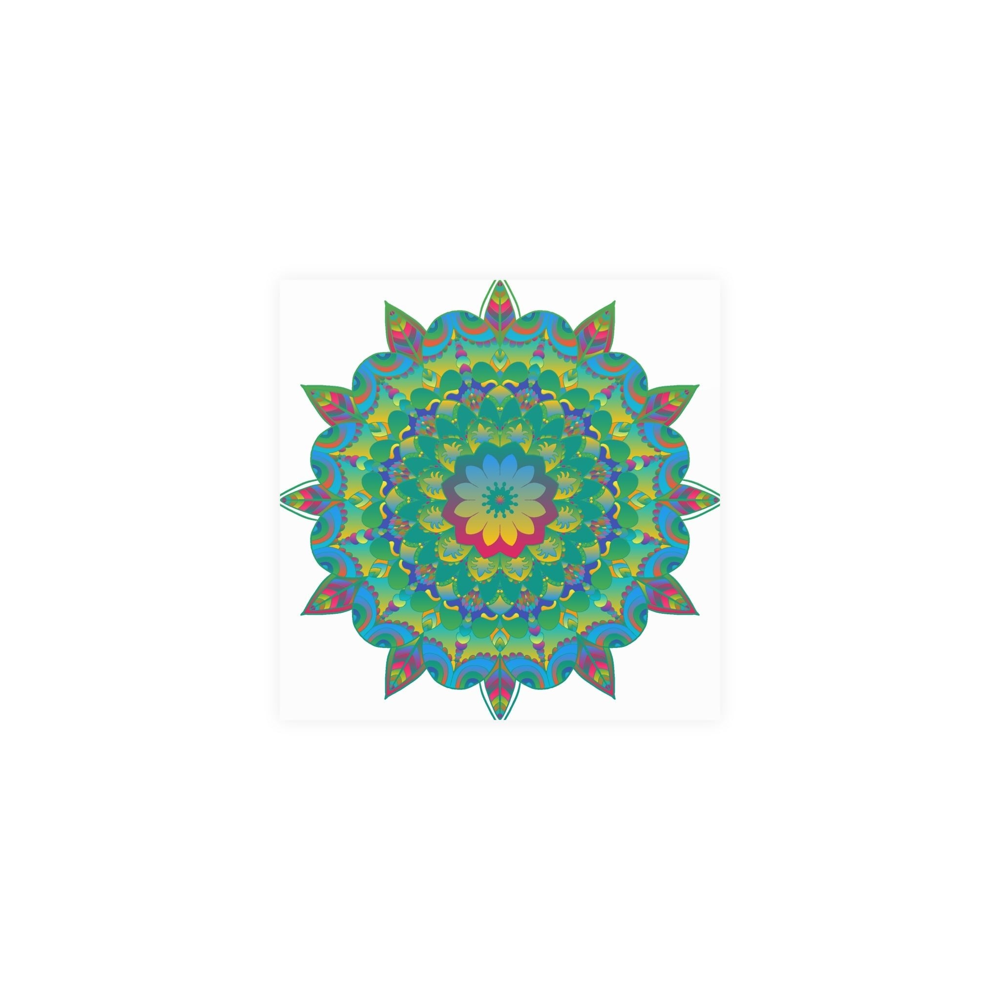 Colorful Mandala Poster - Intricate Art Print Poster - Blululi