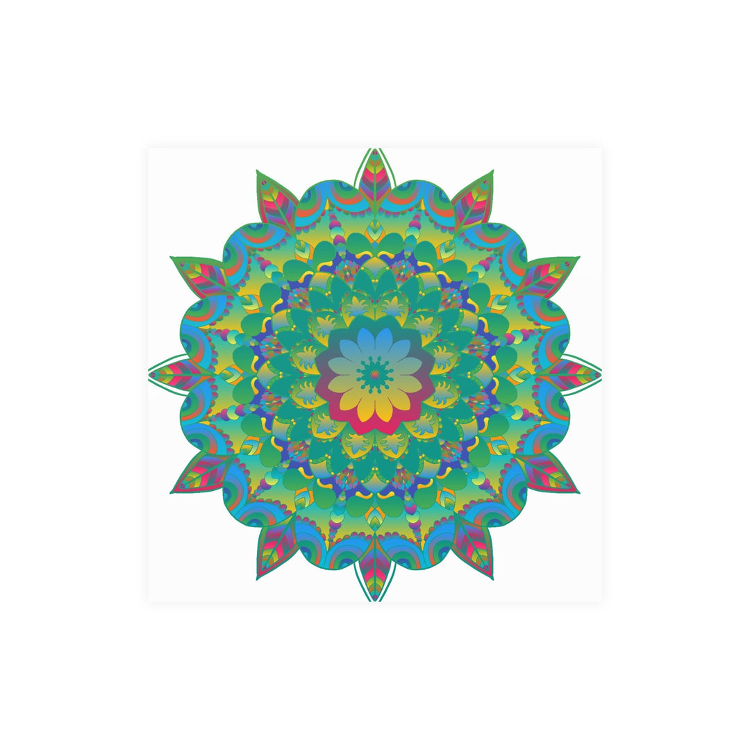 Colorful Mandala Poster - Intricate Art Print Poster - Blululi