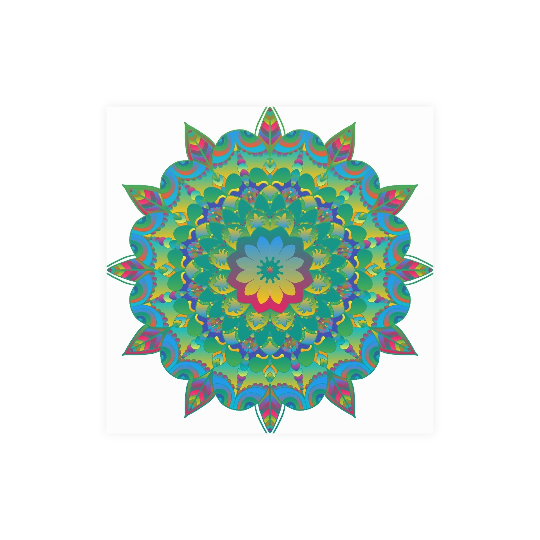 Colorful Mandala Poster - Intricate Art Print Poster - Blululi