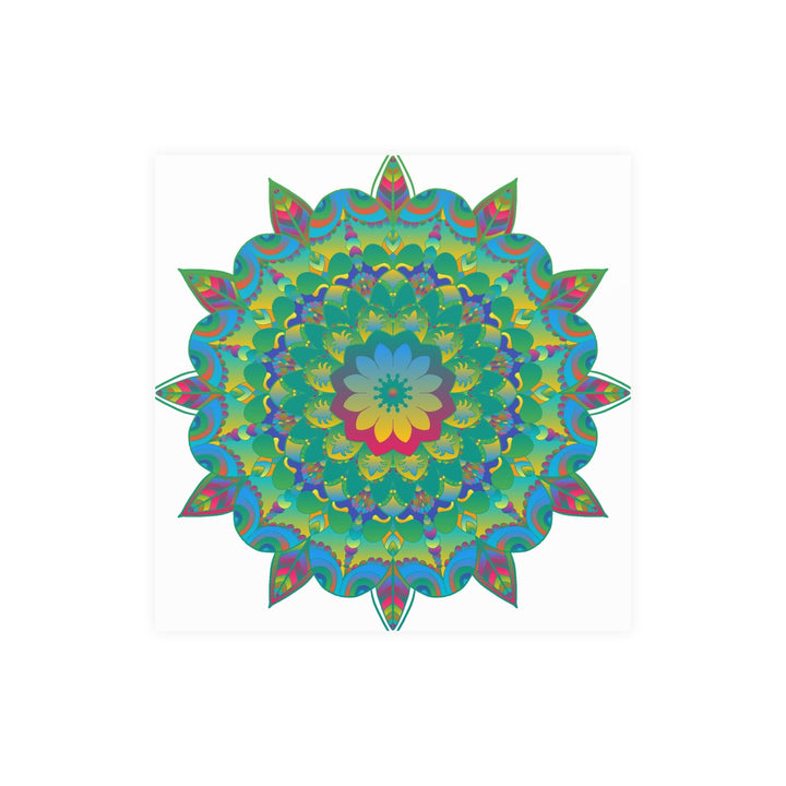 Colorful Mandala Poster - Intricate Art Print Poster - Blululi