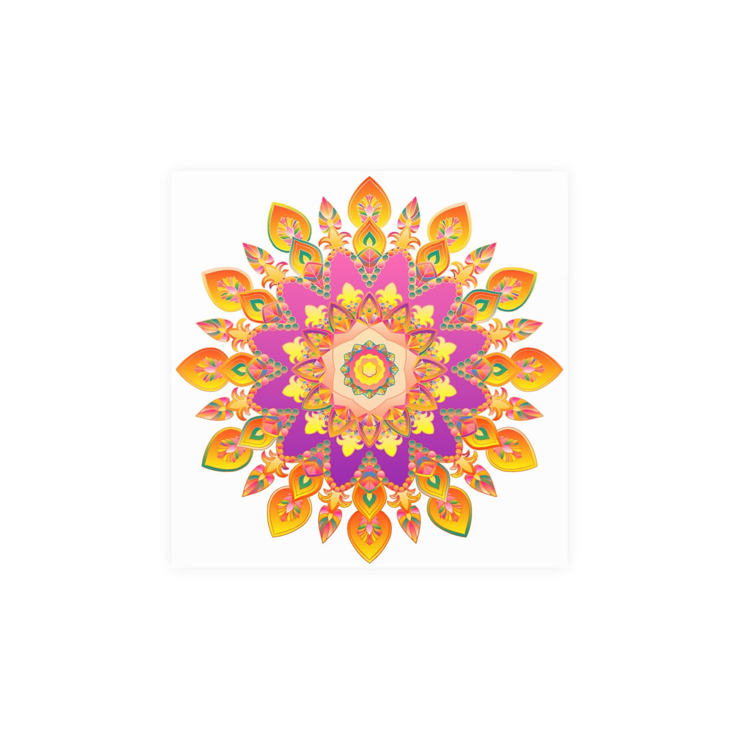 Colorful Mandala Poster - Intricate Floral Art Poster - Blululi