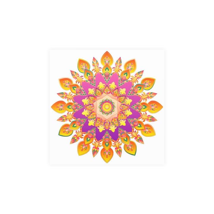 Colorful Mandala Poster - Intricate Floral Art Poster - Blululi